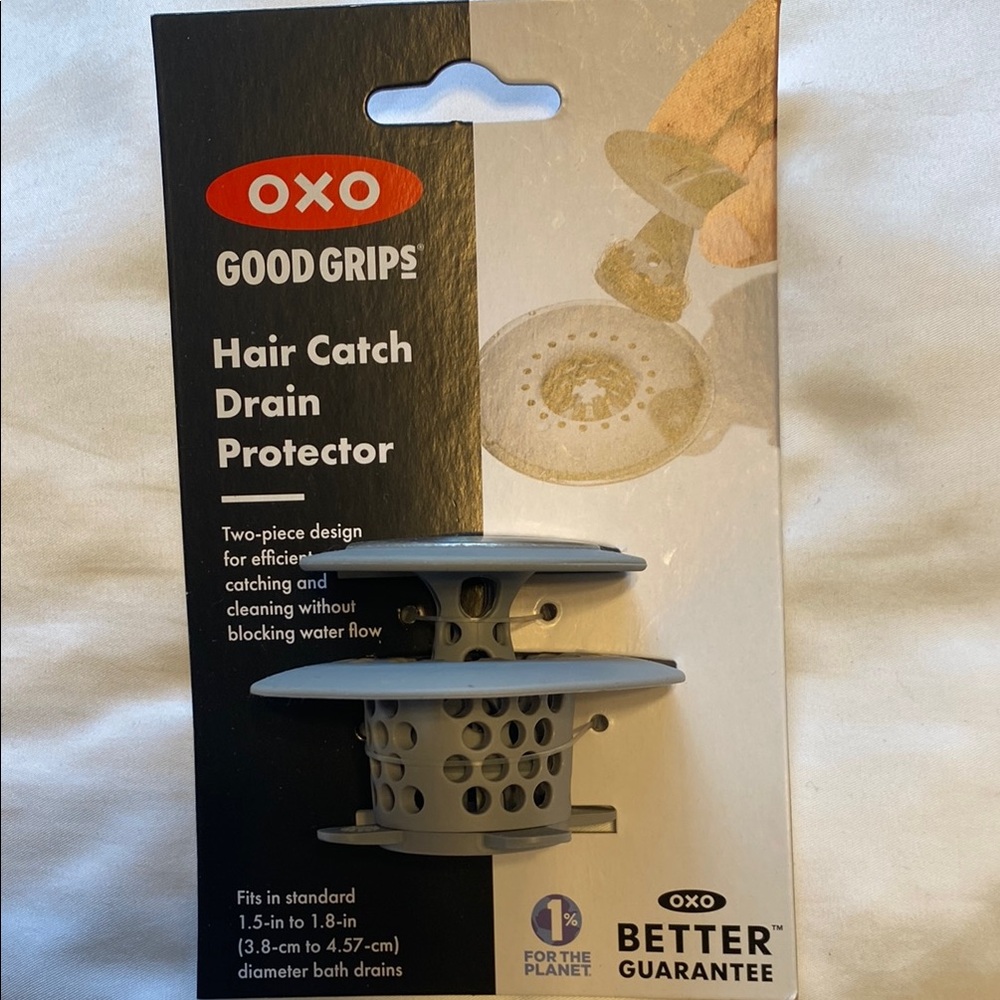 Oxo Good Grips Hair Catch Drain Protector - Gray